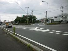 히나가 오이와케 왼쪽이 이세 가도, 오른쪽이 도카이도 교토·오사카 방면, 앞쪽이 도카이도 에도 방면