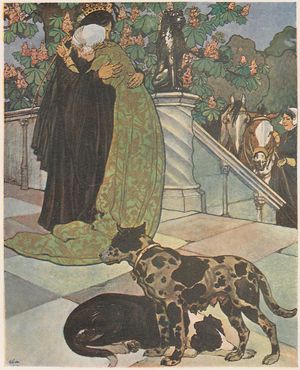 1902년 베르 사크룸에 출판된 막시밀리안 리벤바인의 거위 소녀 삽화