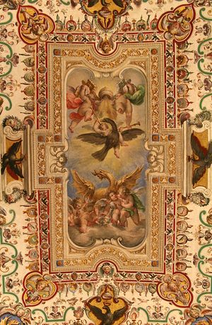 시스티나 홀의 천장 프레스코 (장-폴 그랑몽의 사진)