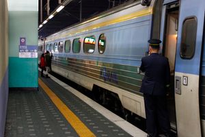 디젤 액압 동차로서 마지막 운행일의 열차 (2013년 1월 15일 촬영)