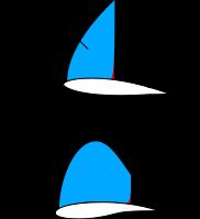 일반적인 층류 익형과 슈퍼크리티컬 익형 비교