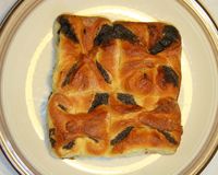 다양한 속을 채운 체코의 전통 빵 콜라체