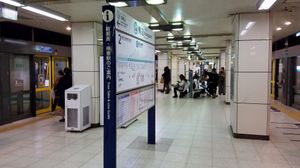 2017년의 도쿄 메트로 승강장