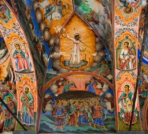 프레스코화 중 하나 세부 묘사