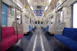 7차 차량의 차내