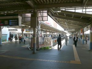 오다큐 승강장（2012년 5월）