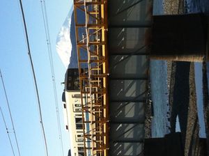 오다큐 오다와라 선과 후지산의 풍경