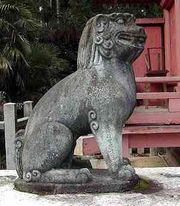 히요시 신사의 코마이누