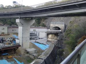 나시오 강을 건너는 승강장