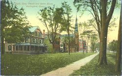 1912년 엽서에 담긴 은행, 오페라 하우스, 회중 교회