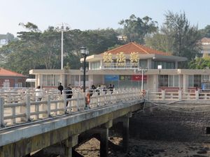 해상에서 바라본 싼치우톈 부두