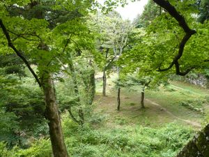 덴슈다이(天守台)에서 본 다이코고야구라다이와 신고야구라다이