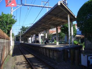 후지사와 방면에서 본 승강장 (2004년 10월)