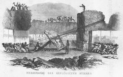 레야드의 저서에 따른 니네베 발굴 작업