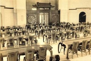 1930년경 우한 대학교의 교실