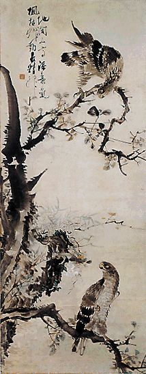 장승업(1843–1897), 《호치도》(매 그림).