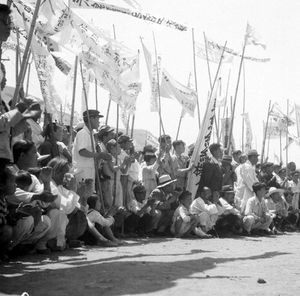 38선 정전 반대 국민 총궐기대회의 모습