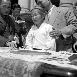 북진통일 국민 총궐기대회의 모습 1