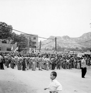 북진통일 국민 총궐기대회의 모습 4