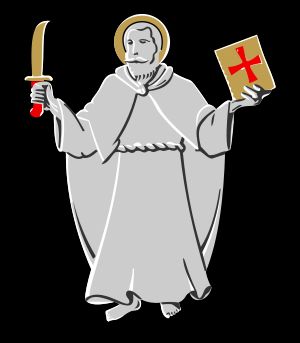 페르텔리의 문장에 묘사된 성 바르톨로메오