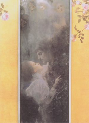 구스타프 클림트 (1862년 – 1918년) 『Liebe』 1895년.
