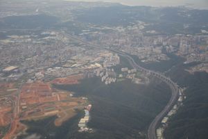 린커우 신도시의 항공 사진