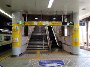 1, 2번선 승강장 (2023년 4월)