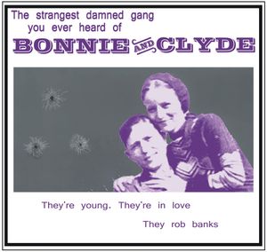 1967년작 영화 우리에게 내일은 없다로 유명해진 은행 강도 커플 보니와 클라이드. 영화의 주제가 되는 경우가 드물었던 굴절된 안티히어로가 뉴 시네마에서는 활발하게 다루어지게 되었다.