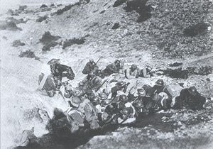 공격 명령을 기다리는 그리스 보병