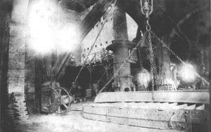 바리니 공장(Dampierre-lès-Conflans) 내부, 철강 산업은 20세기 중반까지 발전했다