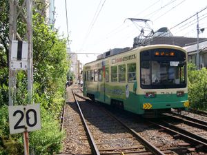 마쓰무시 건넘선에서 회송하는 701호