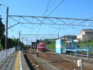 엔테츠선・차고(2010년 7월)