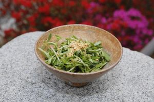 돌나물과 땅콩 샐러드