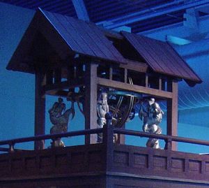 수운의상대 지붕 위의 혼천의