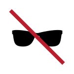 BP 017: 선글라스 착용 금지