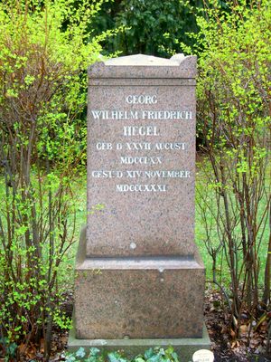 베를린에 있는 헤겔의 묘