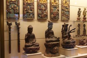 17세기 목조 예술 작품 일부