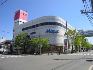 중심 시가지의 핵심 시설이었던 메이플(ジャスコ 시대)
