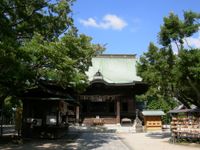 구루메시에 있는 구루메시 수텐궁。마키 야스오미가 이곳에서 나와 막말의 혼란에 몸을 던졌다.