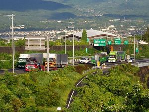 오이마치 부근. 하스네나카이IC-오이마쓰다IC 구간