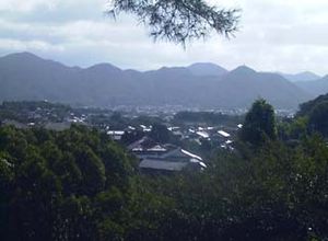 겐기공원에서 시가지를 바라보다